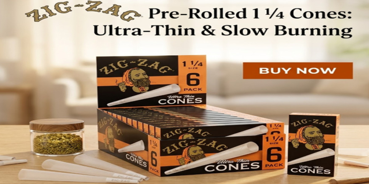 Zig-Zag Pre-Rolled 1 1/4 Cones: Ultra-Thin & Slow Burning
