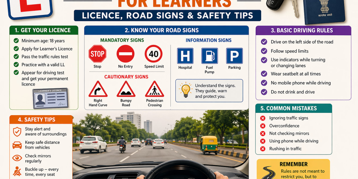 Driving Rules in India for Learners: Licence, Road Signs & Safety Tips