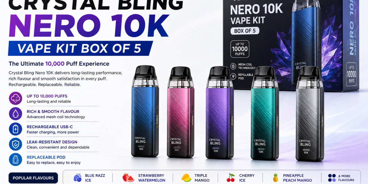 Crystal Bling Nero 10K Vape Kit Box of 5: Complete UK Buyer's Guide (2026)