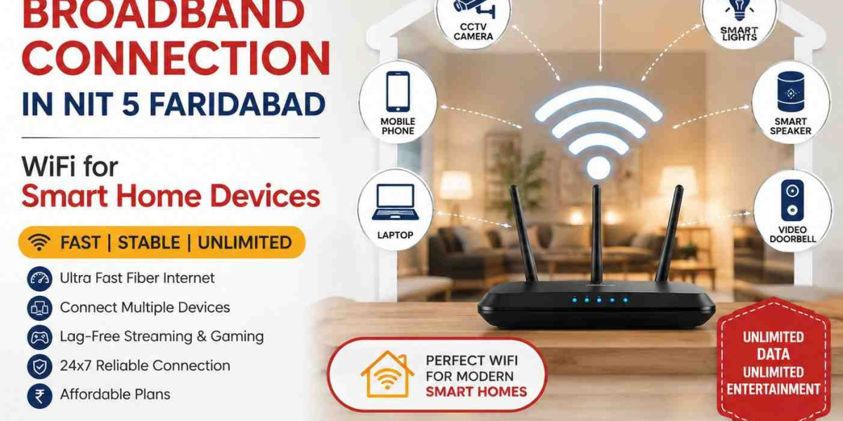 Broadband Connection in NIT 5 Faridabad Smart Home Devices GIGMAX
