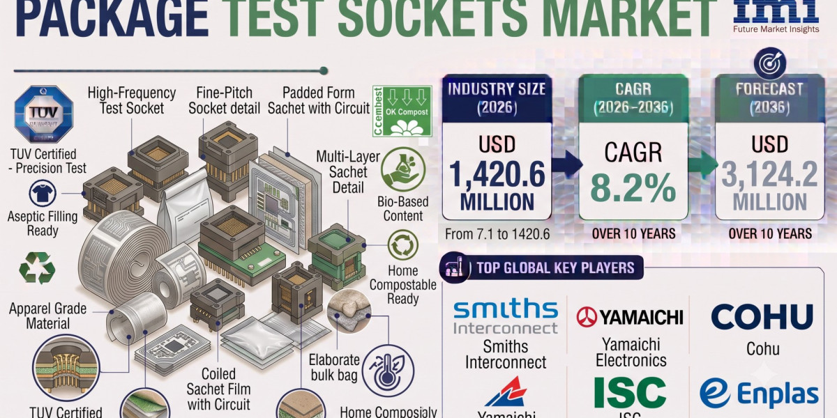 Package Test Sockets Market Forecast to Exceed USD 3.12 Billion by 2036