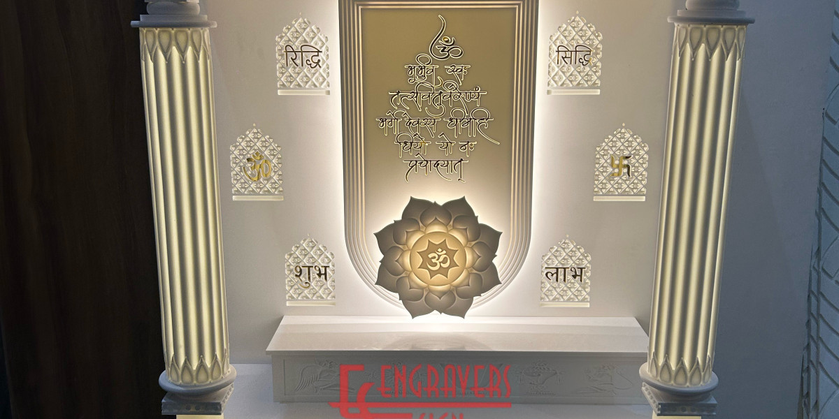 Engraverssign – Crafting the Finest Corian Mandir in Delhi