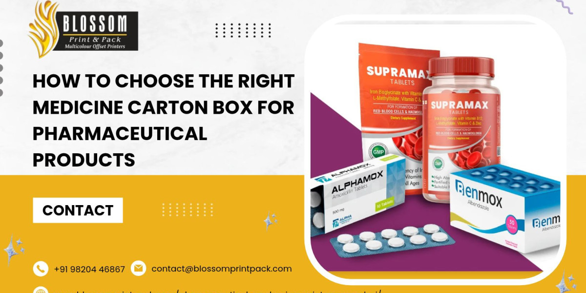 How to Choose the Right Medicine Carton Box for Pharmaceutical Products