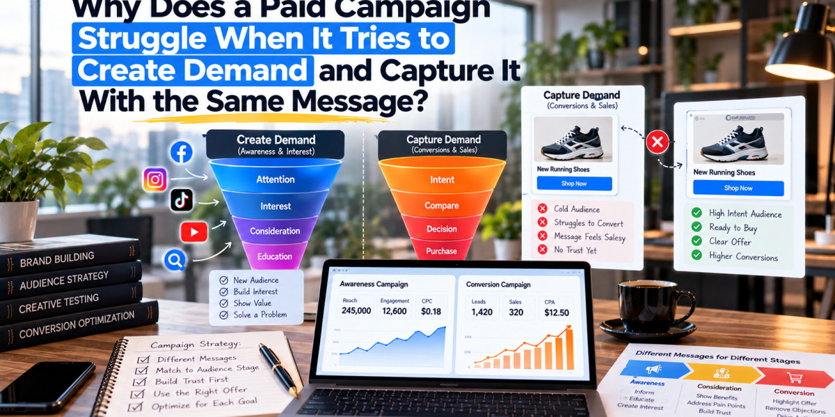 Why Does a Paid Campaign Struggle When It Tries to Create Demand and Capture It With the Same Message?