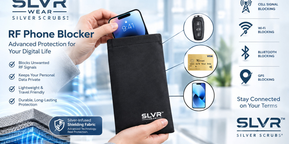 RF Phone Blocker Pouch | SLVR Wear™ Silver Fiber Shielding