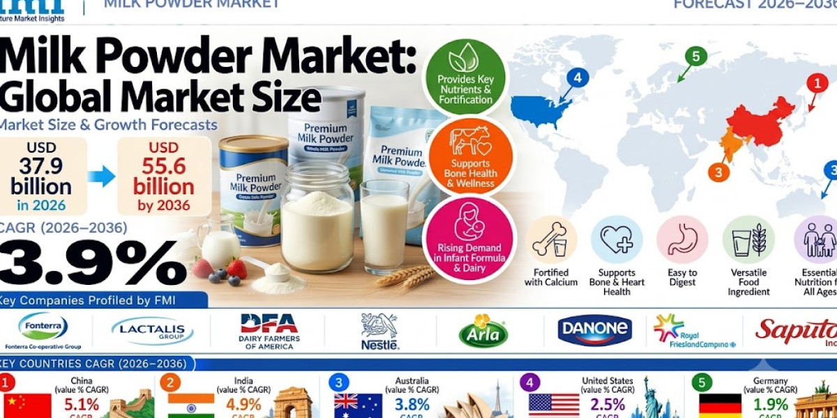 Dairy Ingredient Demand Fuels Milk Powder Market Growth Toward USD 55.6 Billion by 2036