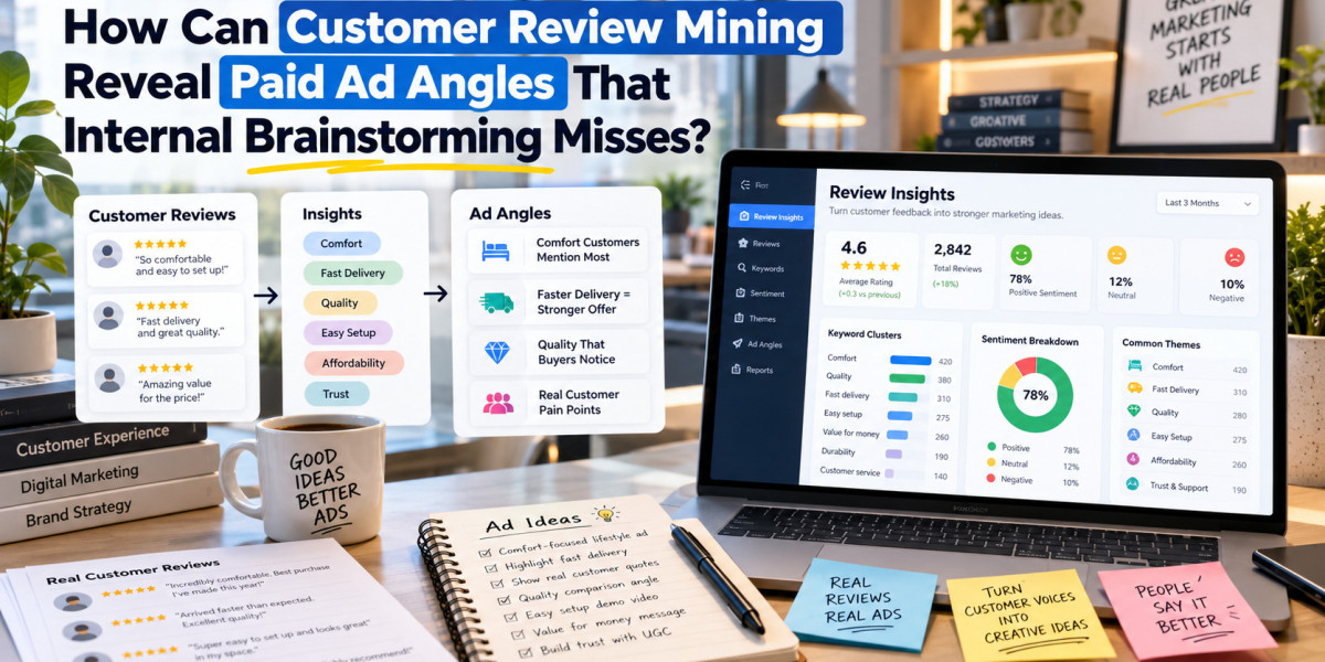 How Can Customer Review Mining Reveal Paid Ad Angles That Internal Brainstorming Misses?